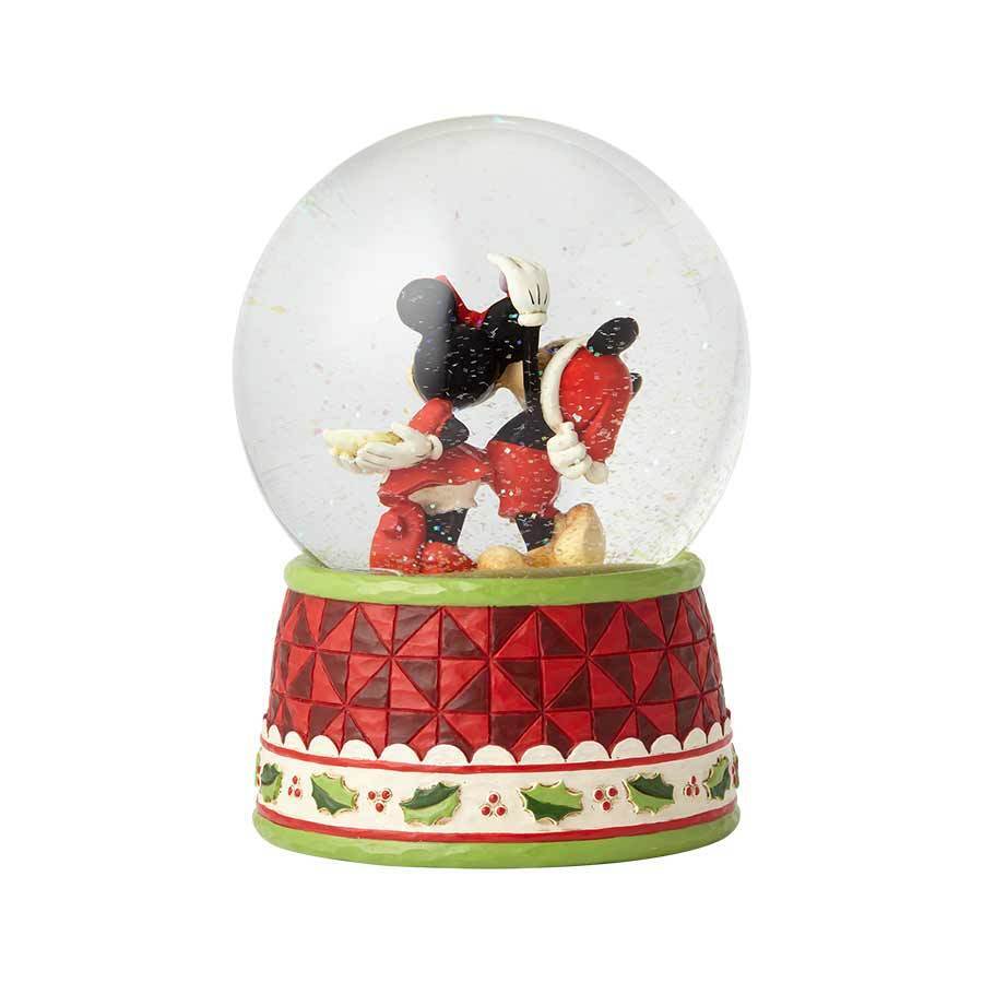 Jim Shore Disney Traditions Mickey And Minnie Mouse Christmas Waterball ...