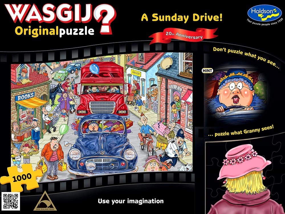Holdson Puzzle - Retro Wasgij Original 1, 500XL pc (Sunday Drivers