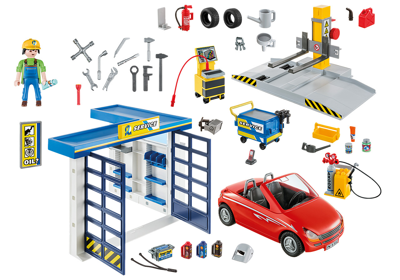 playmobil 70202 city life garage workshop