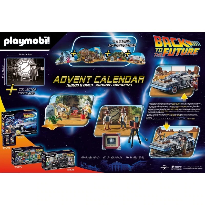 Playmobil Back to The Future Back To The Future Part 3 Advent Calendar