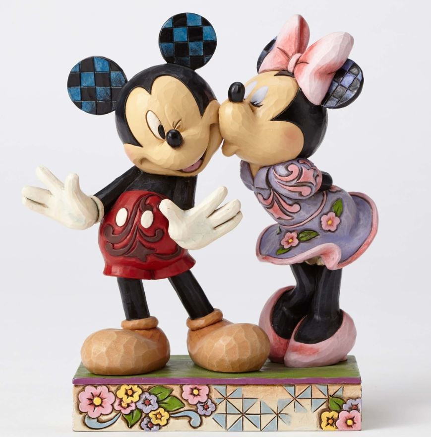 Jim Shore Disney Traditions Mickey Mouse And Minnie Mouse A Kiss From