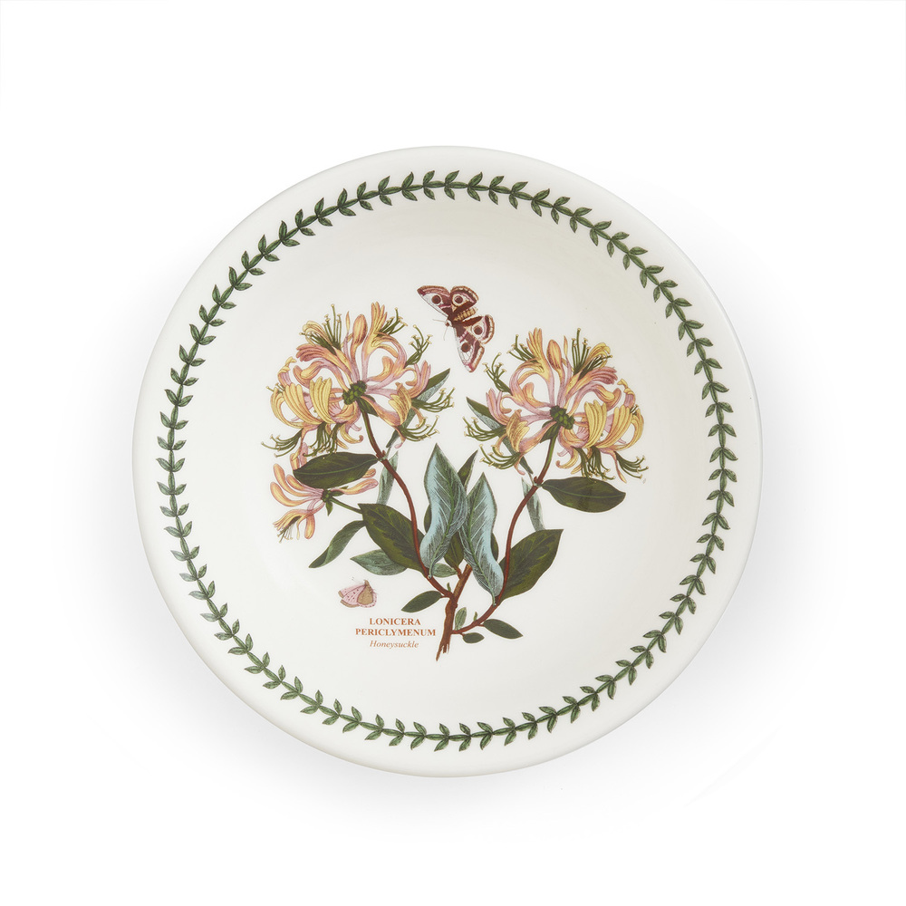 Set of 4 Portmeirion BOTANIC GARDEN Honeysuckle Dinner Plates 