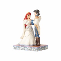 Jim Shore Disney Traditions - Ariel & Prince Eric Wedding Figurine ...