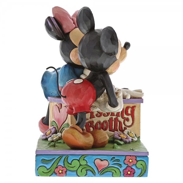 Jim Shore Disney Traditions Mickey Mouse And Minnie Mouse Kissing Booth