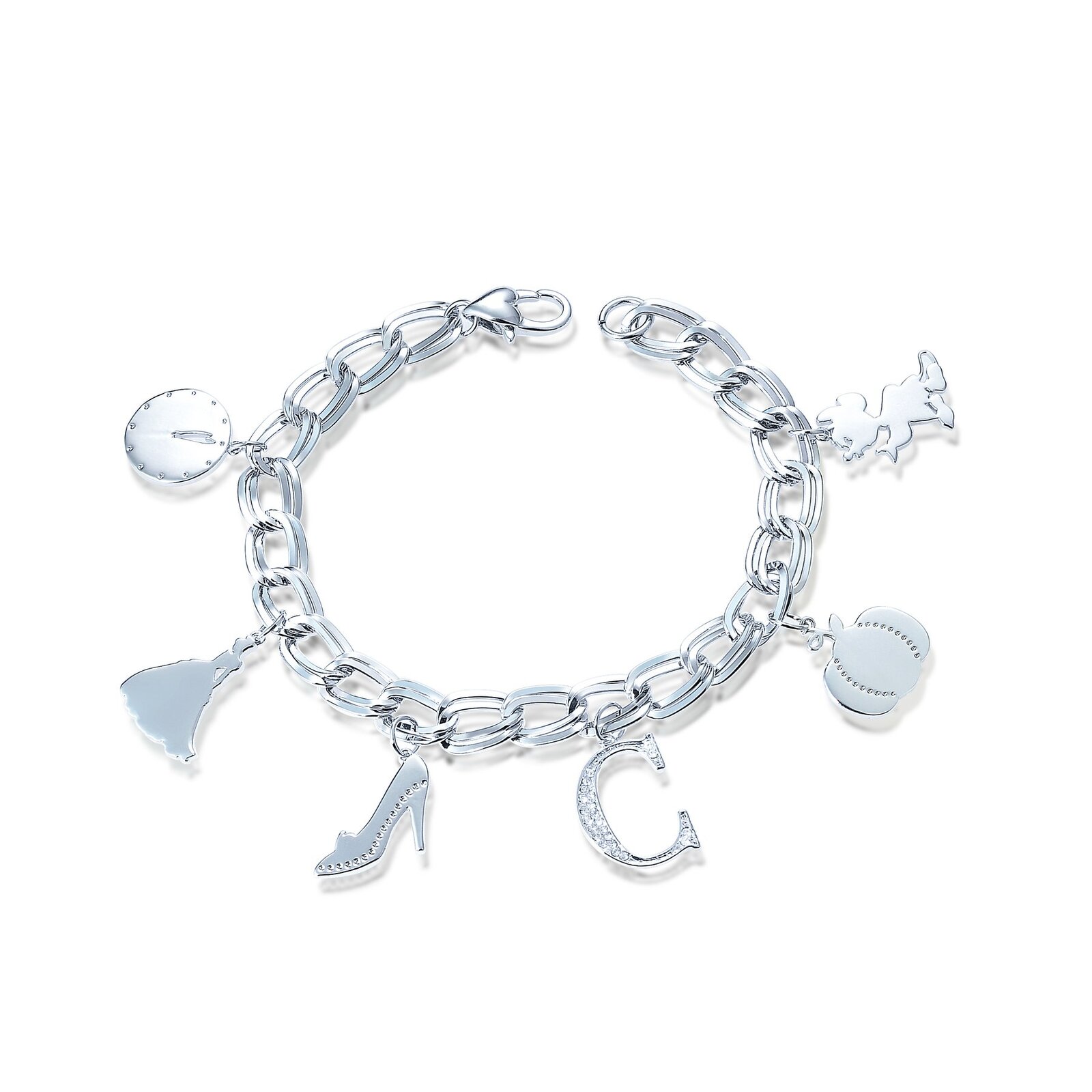 Cinderella Charm Bracelet, Princess Jewelry, Princess Bracelet - Etsy
