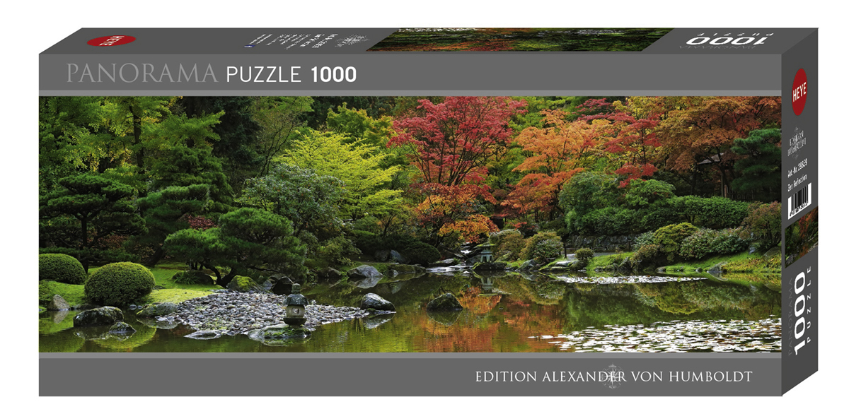 Heye Von Humboldt Zen Reflection 1000 pc Panorama Jigsaw Puzzle Landscape  Garden