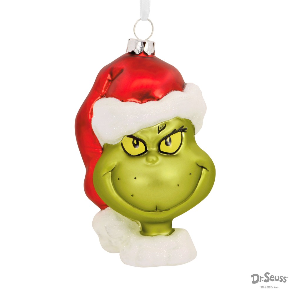 Hallmark Blown Glass Hanging Ornament The Grinch