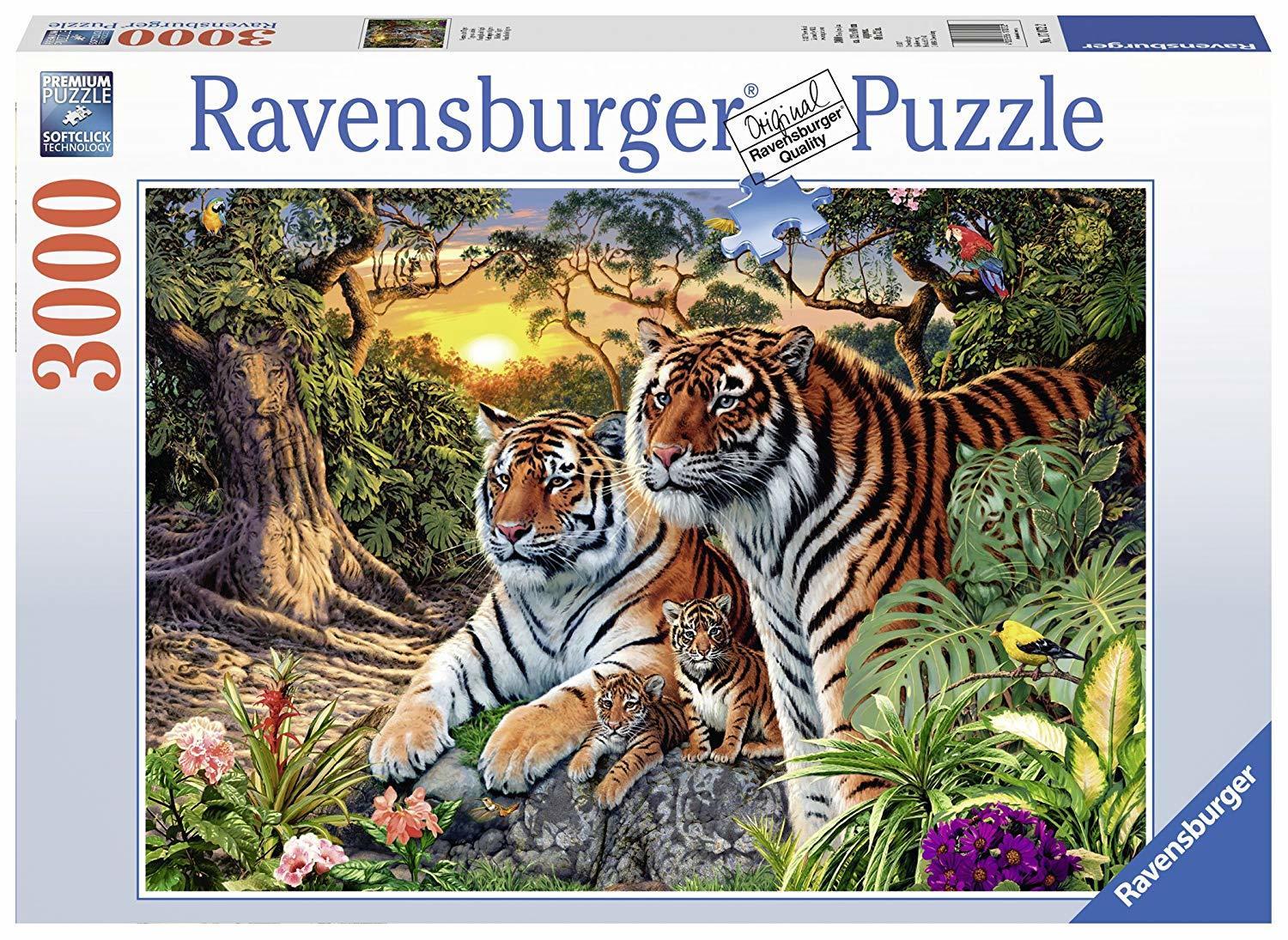 Ravensburger Puzzle 3000pc - Hidden Tigers