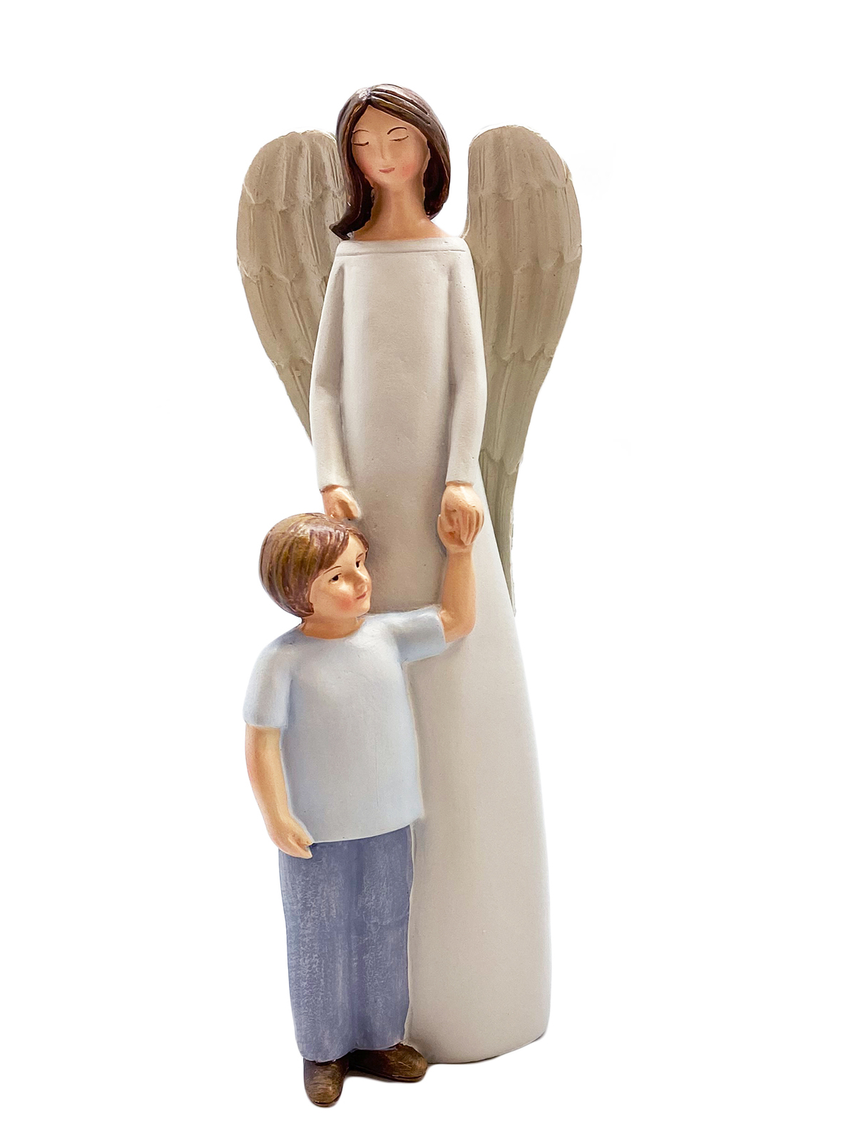 Guardian Angel With Boy Statue