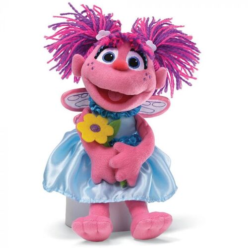 Sesame Street Soft Toy Abby Cadabby Holding A Flower 28cm