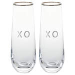 Hallmark Gifts - XO Stemless Champagne Flutes (Set of 2)