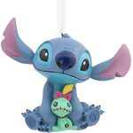 Hallmark Resin Hanging Ornament - Disney Stitch with Scrump