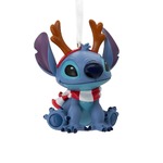 Hallmark Resin Hanging Ornament - Disney Stitch with Antlers