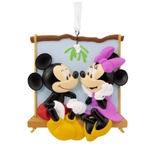 Hallmark Resin Hanging Ornament - Disney Mickey & Minnie on Swing Bas Relief