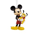 Hallmark Resin Hanging Ornament - Disney Mickey Holding Puppy