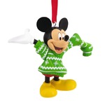 Hallmark Resin Hanging Ornament - Disney Mickey Mouse in Christmas Sweater