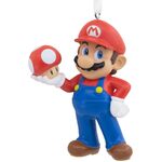 Hallmark Resin Hanging Ornament - Nintendo Super Mario with Super Mushroom