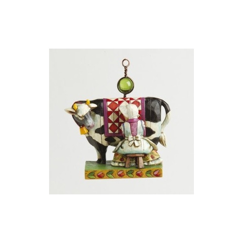 Heartwood Creek Hanging Ornament Collection - Eight Maids A Milking Hanging Ornament