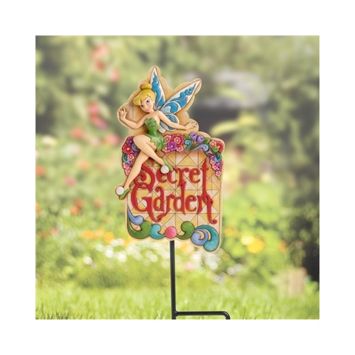 Jim Shore Disney Traditions - Tinkerbell Garden Welcome Plaque