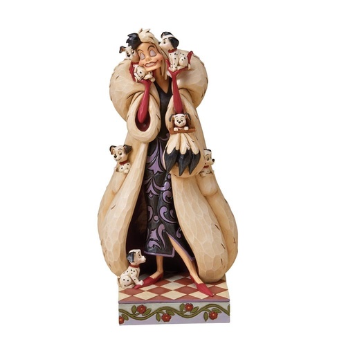 Jim Shore DIsney Traditions - Cruella DeVille Fur Lined Diva figurine