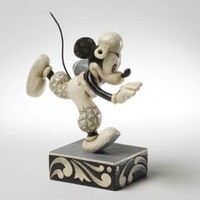 UNBOXED - Jim Shore Disney Traditions - Mickey Mouse Black and White Football Figurine