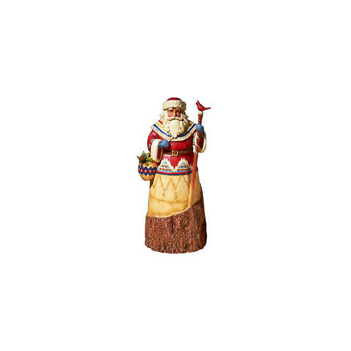 Heartwood Creek Santa Collection  - Lodge Santa With Cardinal