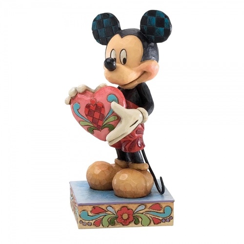 Jim Shore Disney Traditions - Mickey Mouse A Gift of Love Figurine