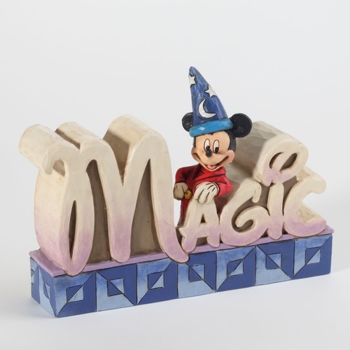 Jim Shore Disney Traditions - Sorcerer Mickey Magic Word Figurine