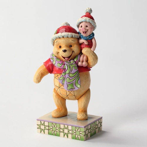 Jim Shore Disney Traditions - Winnie the Pooh and Piglet Forever Friends Christmas Figurine