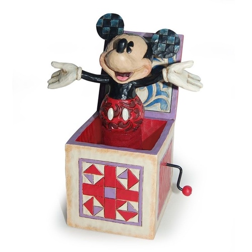 Jim Shore Disney Traditions - Mickey Mouse in The Box figurine