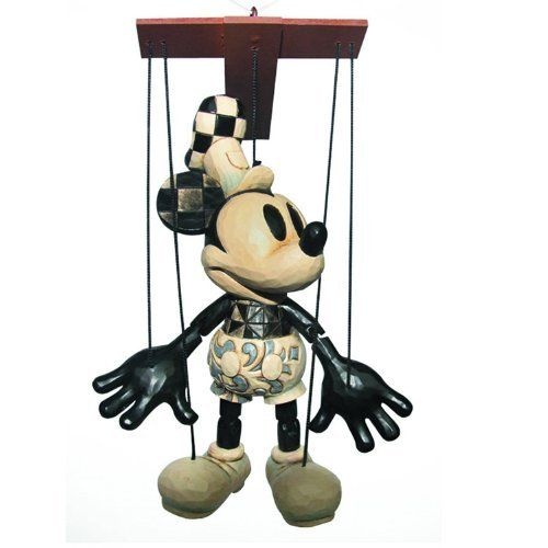 Jim Shore Disney Traditions - Mickey Mouse as Steamboat Willie Marionette