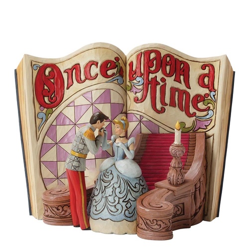 Jim Shore Disney Traditions - Cinderella Story Book Figurine