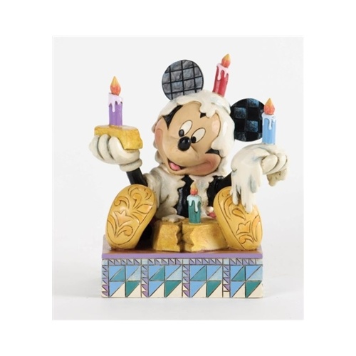 Jim Shore Disney Traditions - Mickey Mouse with Birthday cakes Figurine