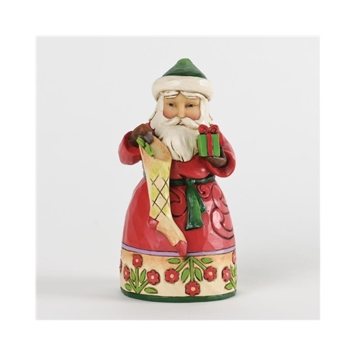 Heartwood Creek Santa Collection - Pint Sized Santa with stocking