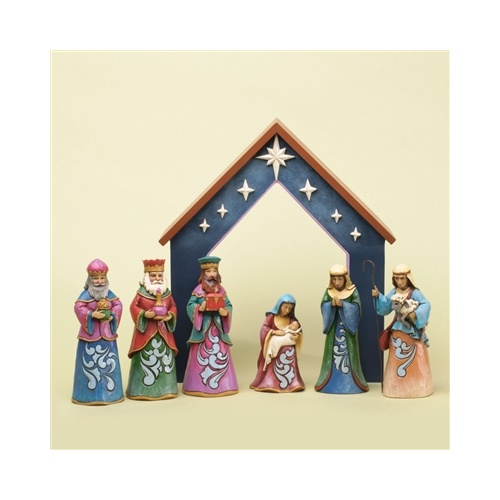 Heartwood Creek Christmas Collection - Mini Nativity 7 Pc Set