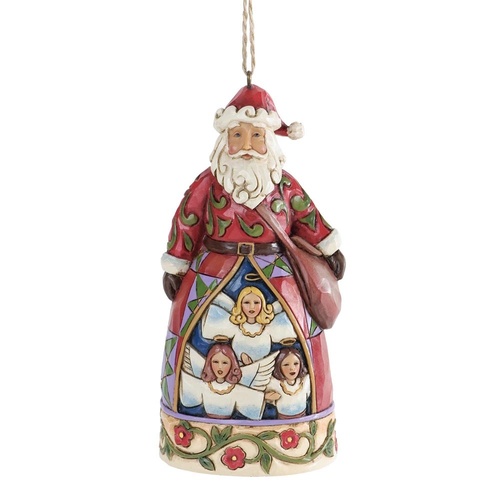 Heartwood Creek Hanging Ornament Collection - Hark The Herald Santa Hanging Ornament