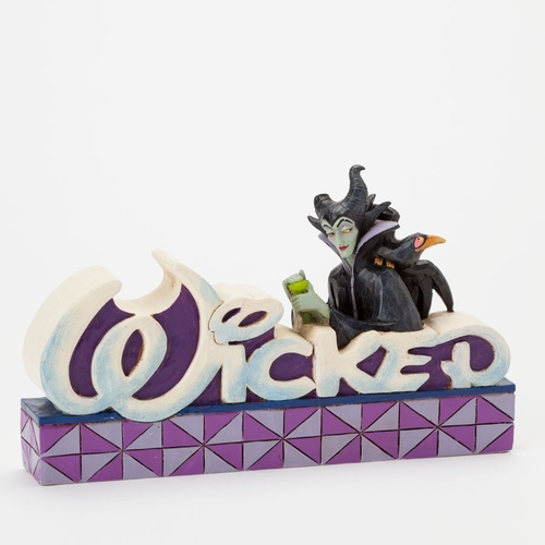 Jim Shore Disney Traditions - Maleficent Wicked Word Figurine