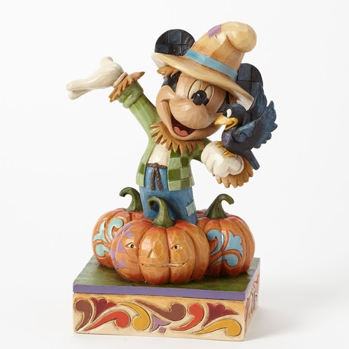 Jim Shore Disney Traditions - Harvest Mickey Scarecrow Figurine