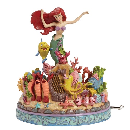 Jim Shore Disney Traditions - The Little Mermaid Under the Sea 25th Anniversary Musical Figurine