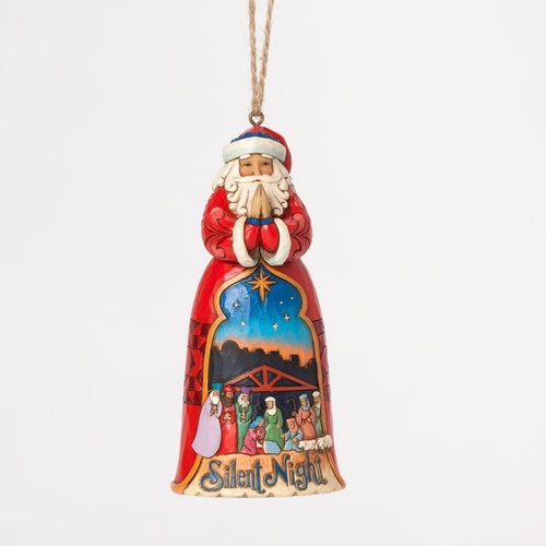 Heartwood Creek Hanging Ornament Collection  - Silent Night Santa Hanging Ornament