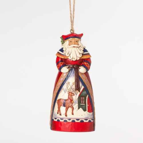 Heartwood Creek Hanging Ornament Collection  - Lapland Santa Hanging Ornament