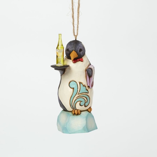 Heartwood Creek Hanging Ornament Collection  - Penquin Waiter