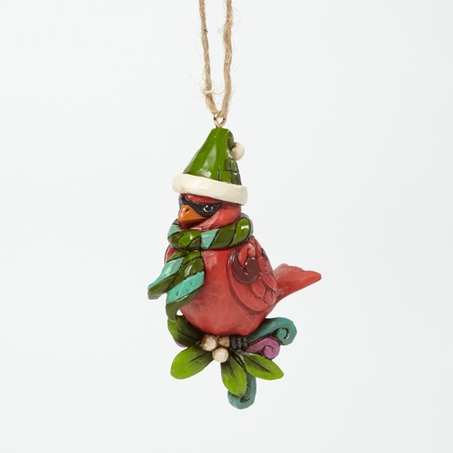 Heartwood Creek Hanging Ornament Collection - Cardinal On Branch Ornament