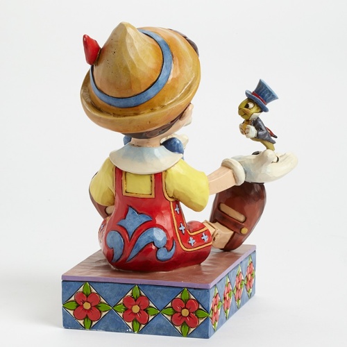 Jim Shore Disney Traditions - Pinocchio 75th Anniversary Just Give A Little Whistle Figurine