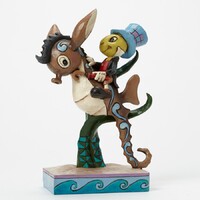 Jim Shore Disney Traditions - Jiminy Cricket Horsing Around