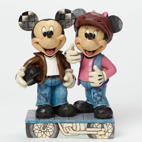 Jim Shore Disney Traditions - Mickey And Minnie Biking Sweethearts Figurine