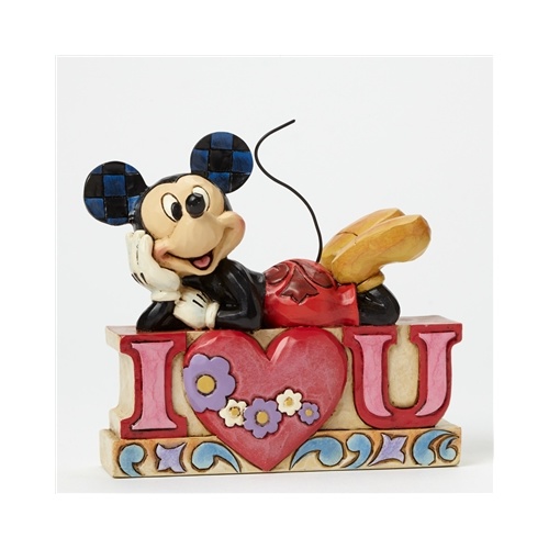 Jim Shore Disney Traditions - Mickey Mouse I Love You Figurine