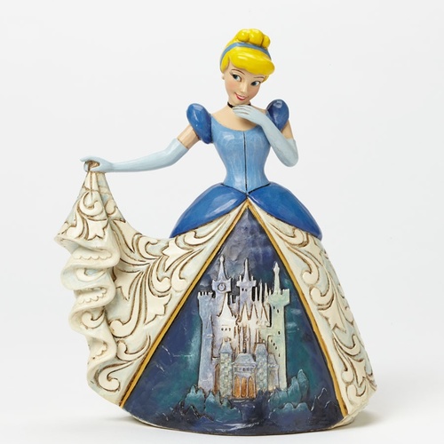 Jim Shore Disney Traditions - Cinderella Midnight At The Ball Castle Dress Figurine