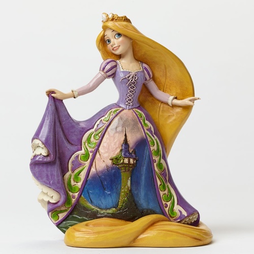 Jim Shore Disney Traditions - Rapunzel Daring Heights Tower Dress Figurine