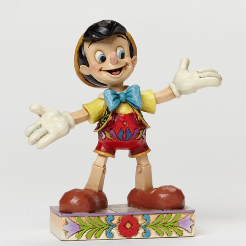 Jim Shore Disney Traditions - Pinocchio Got No Strings Personality Pose Figurine